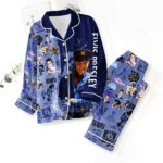 Elvis Presley Satin Pajama Set with Piping – TMTHU7986