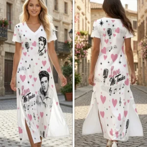Elvis Presley Short Sleeve Maxi Dress - HOATT20594