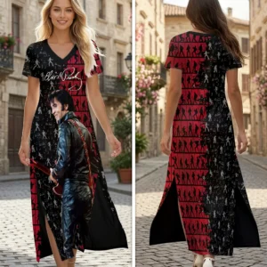 Elvis Presley Short Sleeve Maxi Dress - HOATT20698
