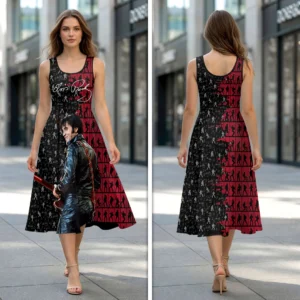 Elvis Presley Sleeveless Knee-Length Dress - HOATT20648