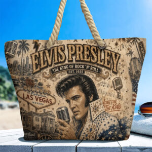 Elvis Presley Hemp Rope Tote Bag - TANTN24726