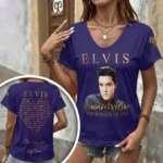 Elvis Presley 3D Women’s V-Neck T-Shirt – HOATT20492