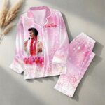 Elvis Presley Satin Pajama Set with Piping – HOATT19988