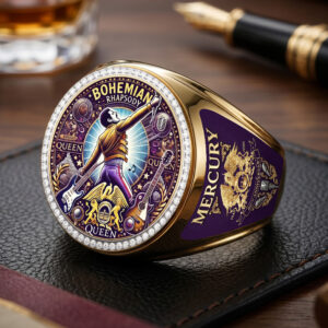Freddie Mercury 3D Engraved Ring - TMTHU8070