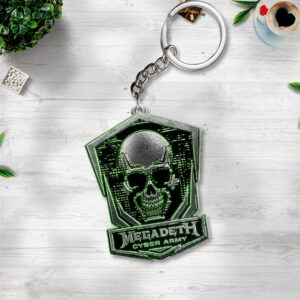 Megadeth Custom Shape 2-Side Printed Keychain - GNE8038