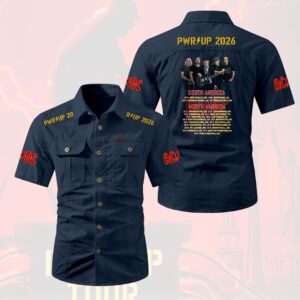 AC/DC World Tour 2026 2D Short Sleeve Mechanic Shirt - HOATT20165