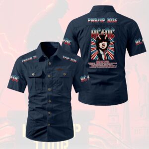 AC/DC World Tour 2026 2D Short Sleeve Mechanic Shirt - HOATT20166