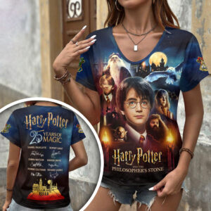 Harry Potter 25th Anniversary 3D Women’s V-Neck T-Shirt - HOATT20249