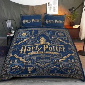 Harry Potter 25th Anniversary 3-Piece Duvet Bedding Set - TMTHU8987