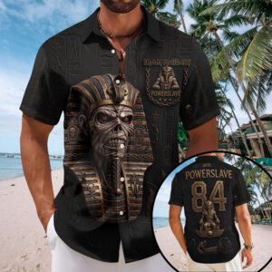 Iron Maiden Short Sleeve Button-Down Shirt –  TMTHU8521