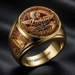 Indian Motorcycle 125th Anniversary 3D Engraved Ring – HOATT20422