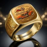 Indian Motorcycle 125th Anniversary 3D Engraved Ring – HOATT20489