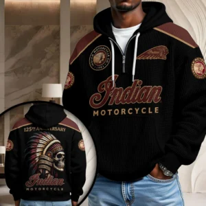 Indian Motorcycle 125th Anniversary 3D Unisex Waffle Hoodie - HOATT20704