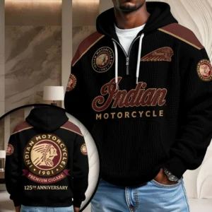 Indian Motorcycle 125th Anniversary 3D Unisex Waffle Hoodie - HOATT20450