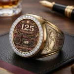 Indian Motorcycle 125th Anniversary 3D Engraved Ring – TMTHU8856