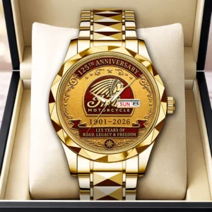 Indian Motorcycle 125th Anniversary Alloy Luxury Quartz Watch - HOATT20475