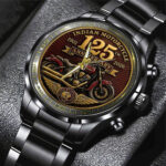 Indian Motorcycle 125th Anniversary Black Stainless Steel Watch – TMTHU8599
