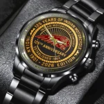 Indian Motorcycle 125th Anniversary Black Stainless Steel Watch – TMTHU8645