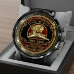 Indian Motorcycle 125th Anniversary Black Stainless Steel Watch – HOATT20523