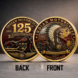 Indian Motorcycle 125th Anniversary Commemorative Coin - TMTHU8549