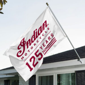 Indian Motorcycle 125th Anniversary 3D Double-side House Flag - TANTN24808