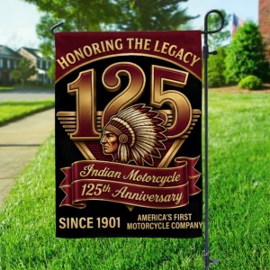 Indian Motorcycle 125th Anniversary Double-side Garden Flag - TMTHU8742