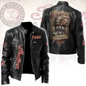 Indian Motorcycle 125th Anniversary Motorcycle Leather Jacket - HOATT20584