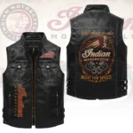 Indian Motorcycle 125th Anniversary Premium 2D Sleeveless Leather Vest – HOATT20334