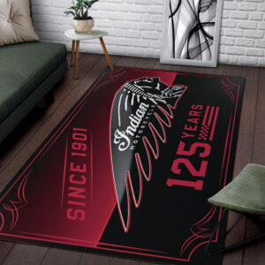 Indian Motorcycle 125th Anniversary Rectangular Rug - TMTHU8107