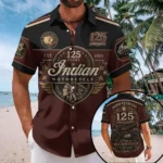 Indian Motorcycle 125th Anniversary Short Sleeve Button-Down Shirt – TMTHU8628