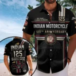 Indian Motorcycle 125th Anniversary Short Sleeve Button-Down Shirt – TMTHU8629
