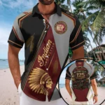 Indian Motorcycle 125th Anniversary Short Sleeve Button-Down Shirt – TMTHU8723
