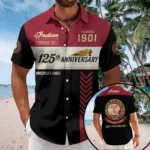 Indian Motorcycle 125th Anniversary Short Sleeve Button-Down Shirt – TMTHU8738