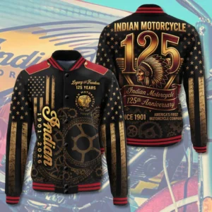 Indian Motorcycle 125th Anniversary Varsity Jacket - TMTHU8674