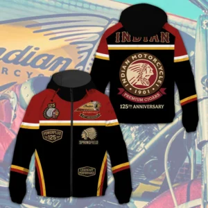 Indian Motorcycle 125th Anniversary 3D Windbreaker Jacket - TMTHU8737
