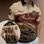 Indian Motorcycle 125th Anniversary Zip Polo Shirt – TMTHU8527