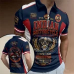 Indian Motorcycle 125th Anniversary Zip Polo Shirt – TMTHU8622