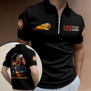 Indian Motorcycle 125th Anniversary Zip Polo Shirt - HOATT20261