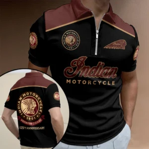Indian Motorcycle 125th Anniversary Zip Polo Shirt - HOATT20327