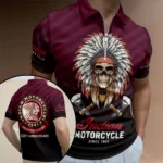 Indian Motorcycle 125th Anniversary Zip Polo Shirt – HOATT20369