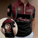Indian Motorcycle 125th Anniversary Zip Polo Shirt – HOATT20390