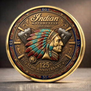 Indian Motorcycle 125th Anniversary Commemorative Coin - TANTN24805