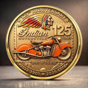 Indian Motorcycle 125th Anniversary Commemorative Coin - TANTN24771