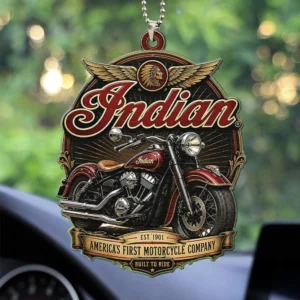 Indian Motorcycle Custom shape 2-sided Acrylic Car Ornament - HOATT20397