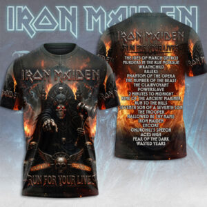 Iron Maiden 2026 World Tour 3D Apparel - TMTHU7933