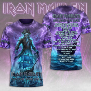 Iron Maiden 2026 World Tour 3D Apparel - TMTHU8574