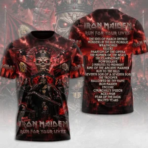 Iron Maiden 2026 World Tour 3D Apparel - TMTHU8821
