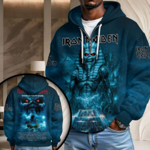 Iron Maiden 2026 World Tour 3D Unisex Waffle Hoodie - HOATT20160