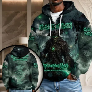 Iron Maiden 2026 World Tour 3D Unisex Waffle Hoodie - HOATT20606