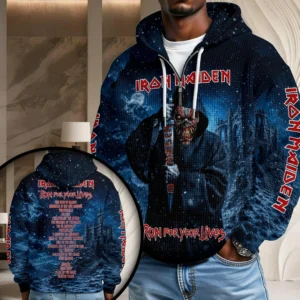 Iron Maiden 2026 World Tour 3D Unisex Waffle Hoodie - HOATT20612